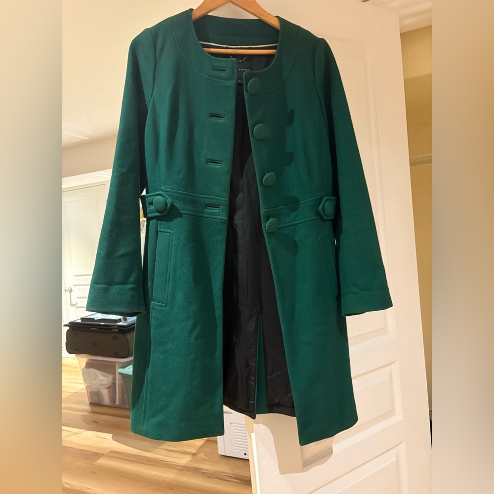 Banana Republic Emerald Green Wool Jacket